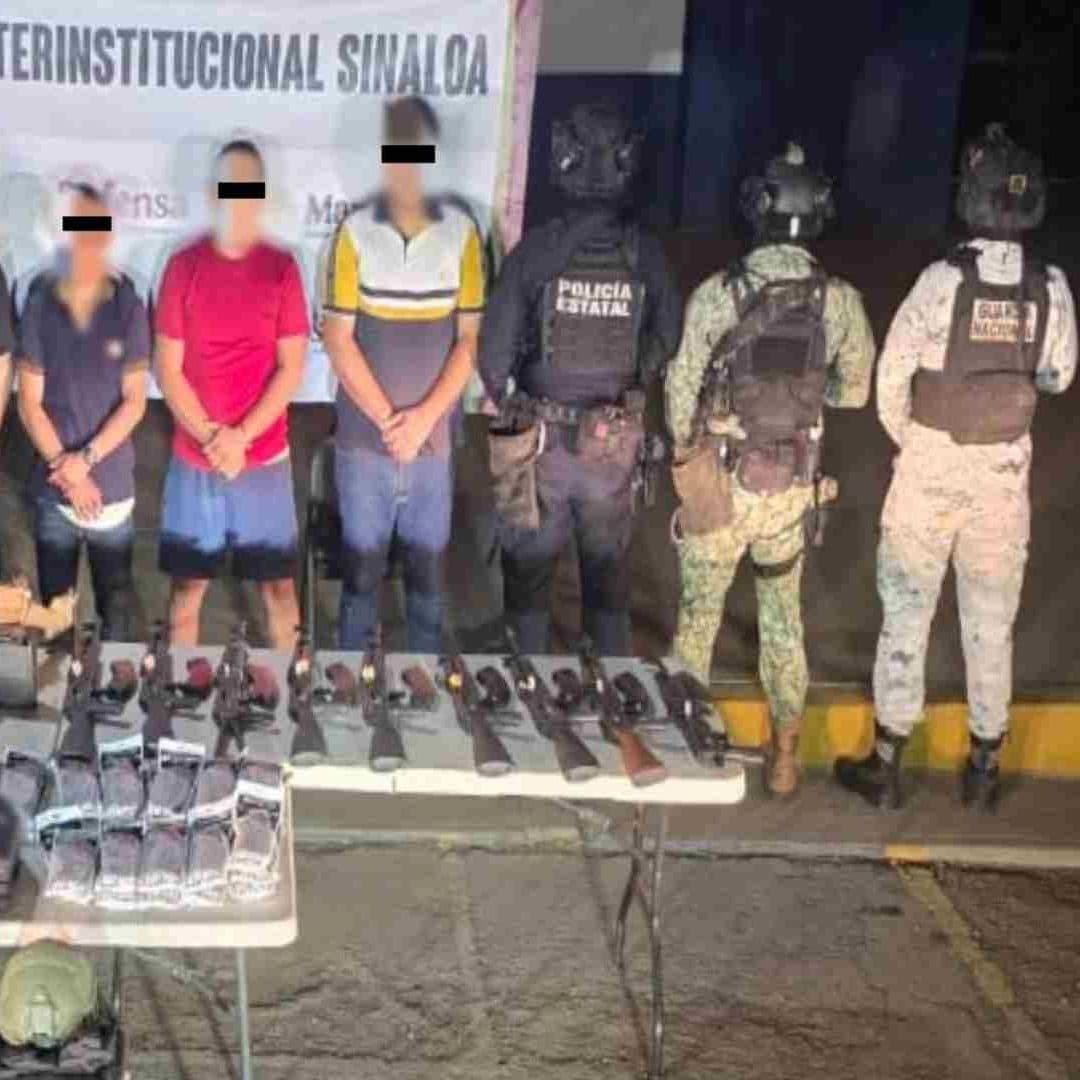 Detenidos en Operación Frontera Norte en Sinaloa
