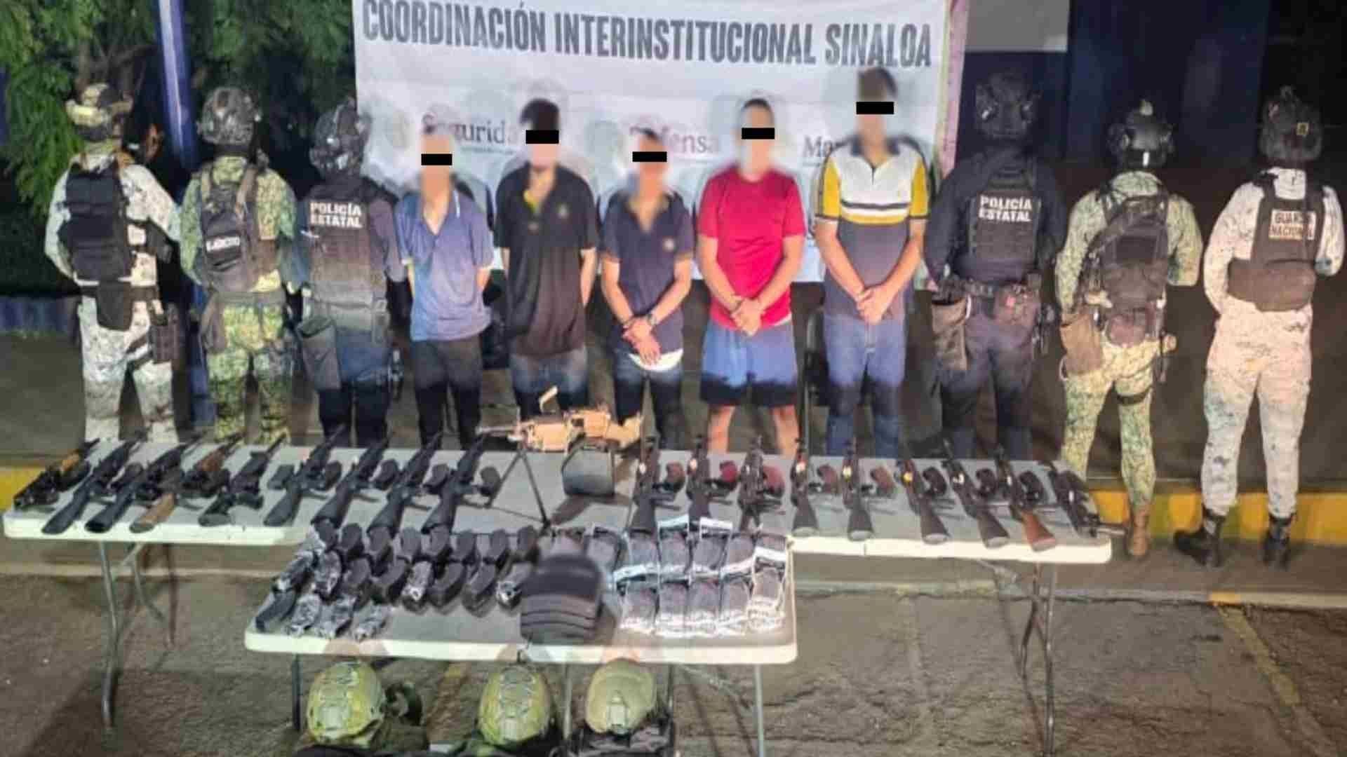 Detenidos en Operación Frontera Norte en Sinaloa