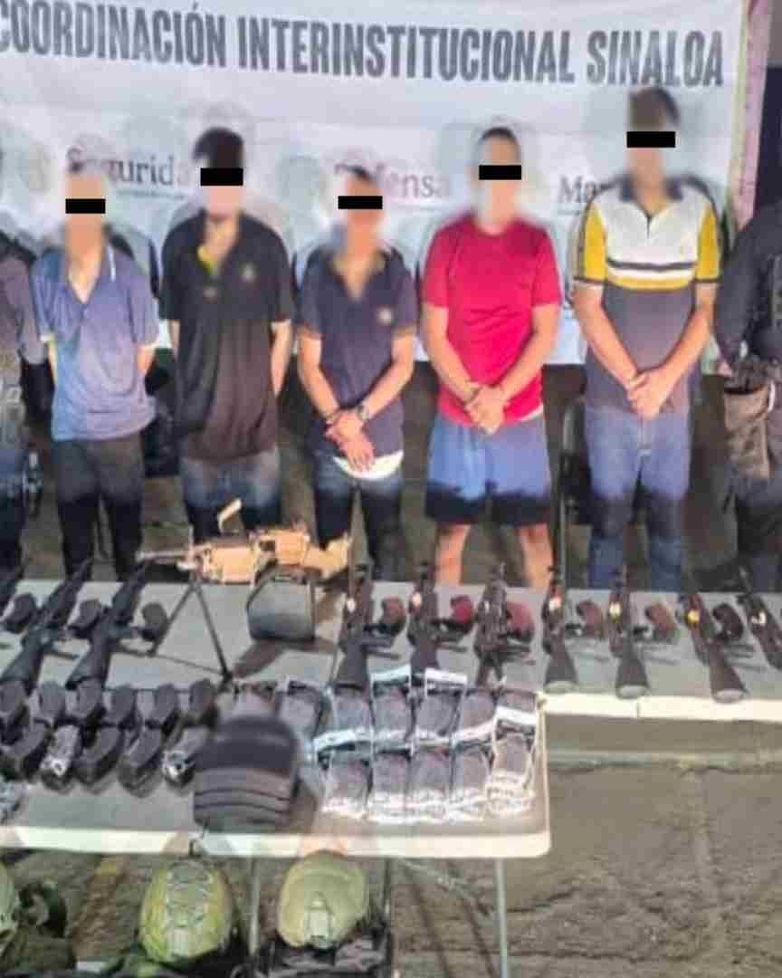 Detenidos en Operación Frontera Norte en Sinaloa